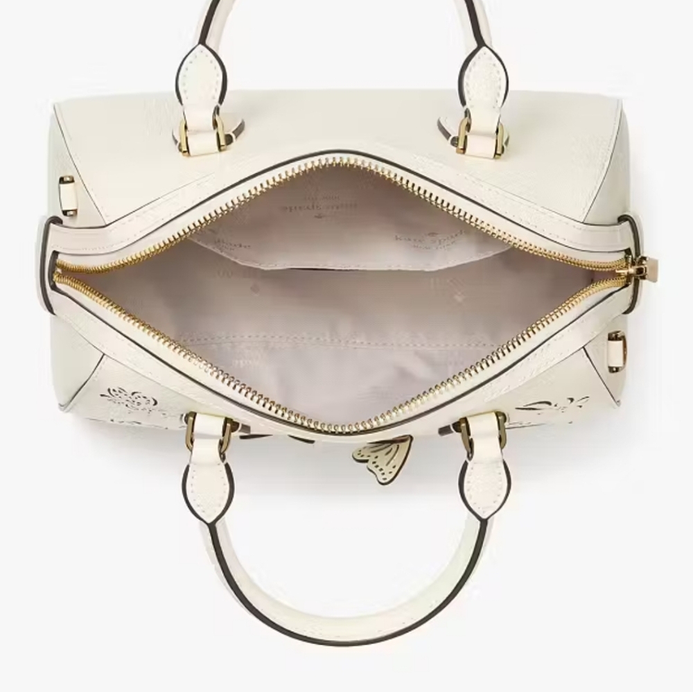Kate Spade Madison Perforated Small Dolly Duffle, Meringue - Picture 4 of 5